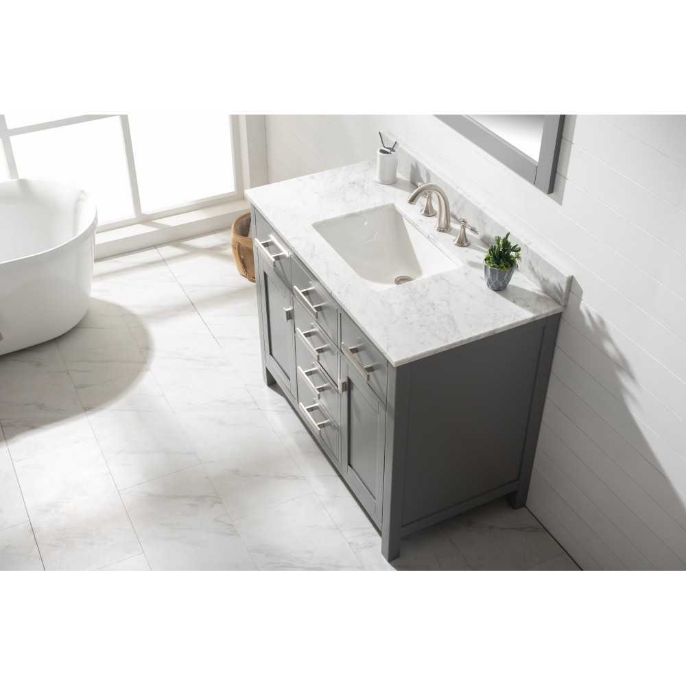 Valentino 42" Single Vanity in Gray