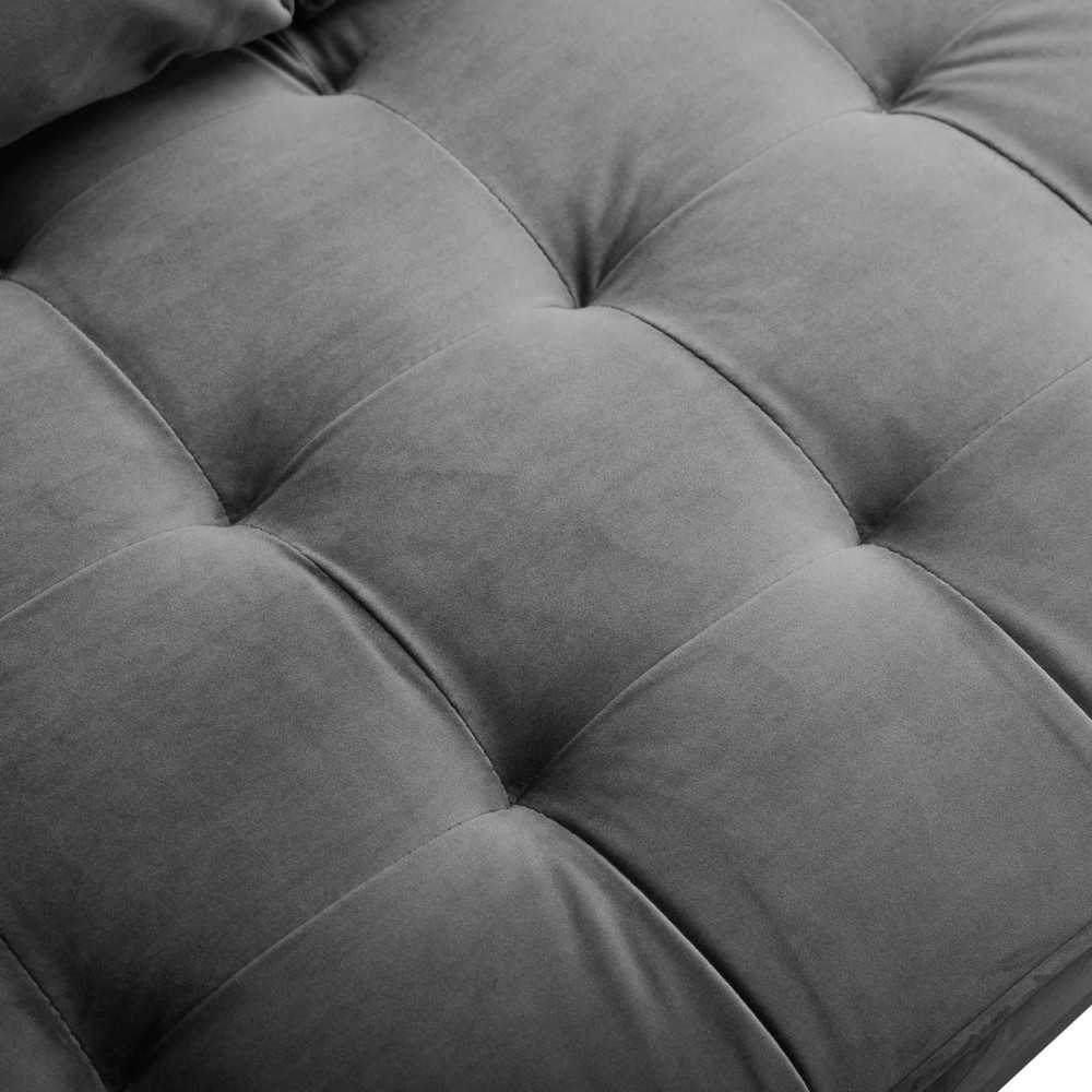Valour Performance Velvet Loveseat, Gray