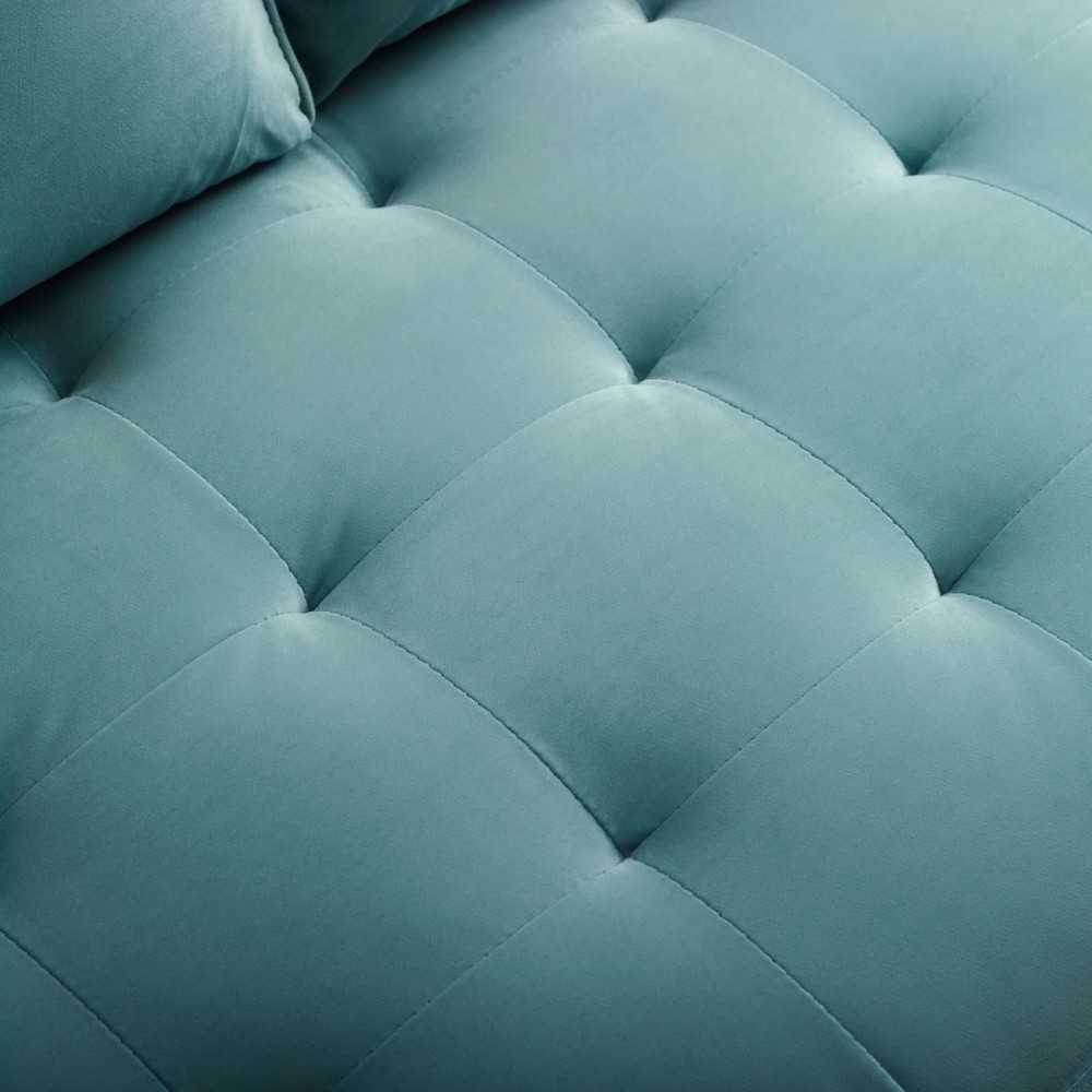 Valour Performance Velvet Loveseat, Mint