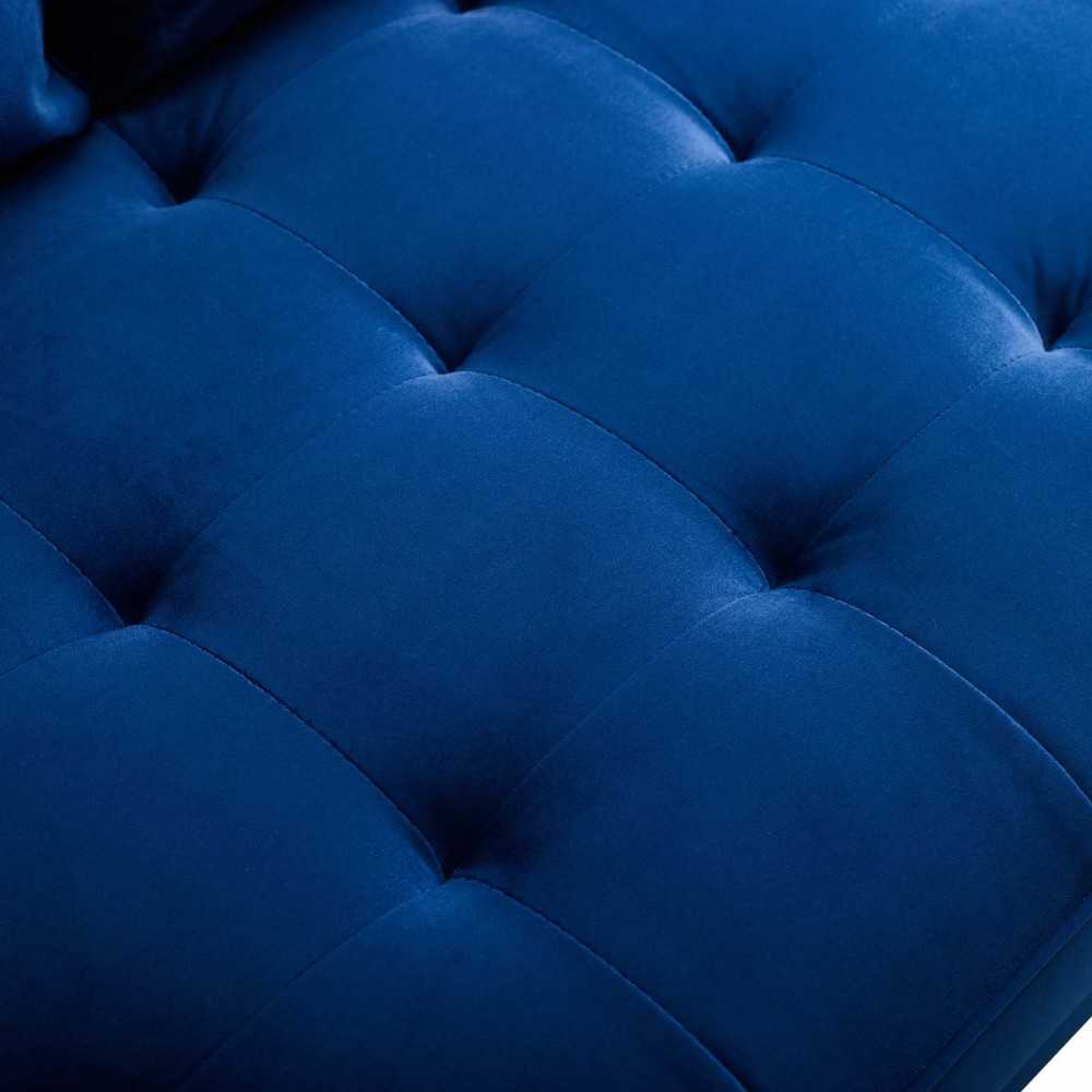 Valour Performance Velvet Loveseat, Navy