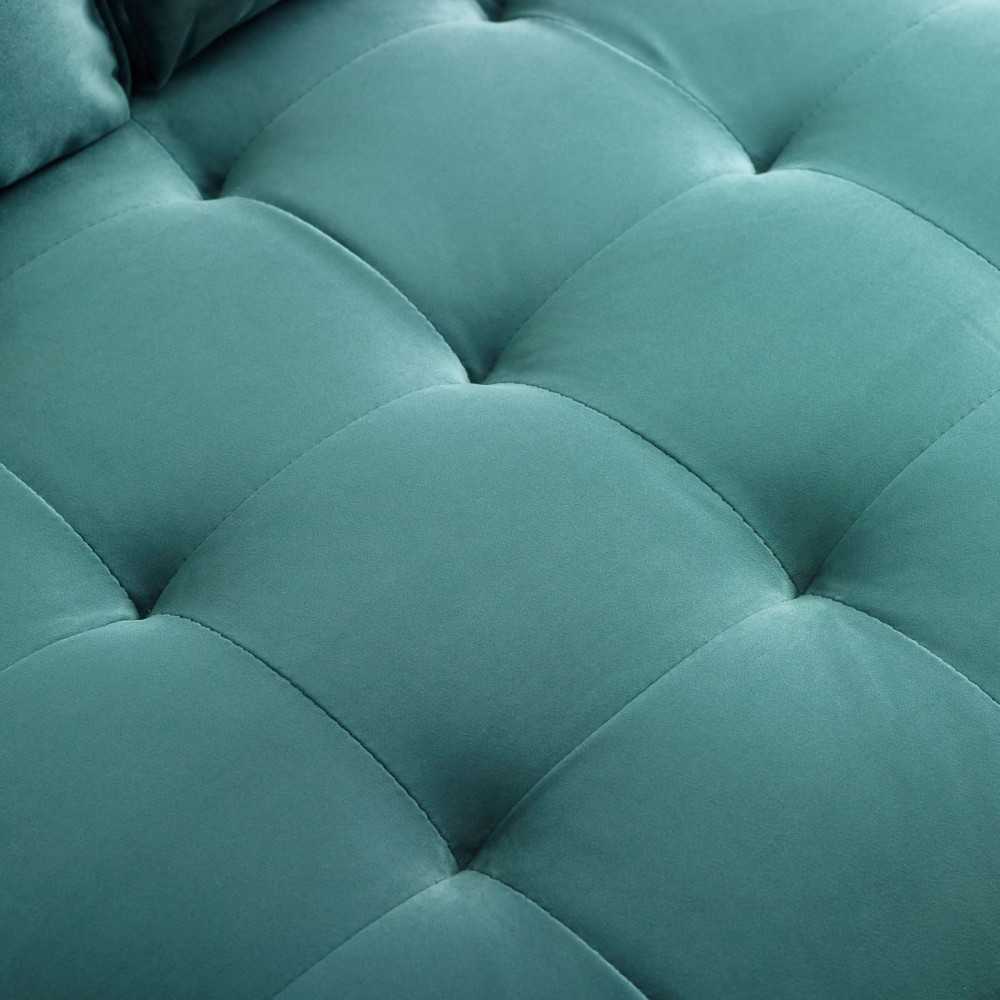 Valour Performance Velvet Sofa, Teal