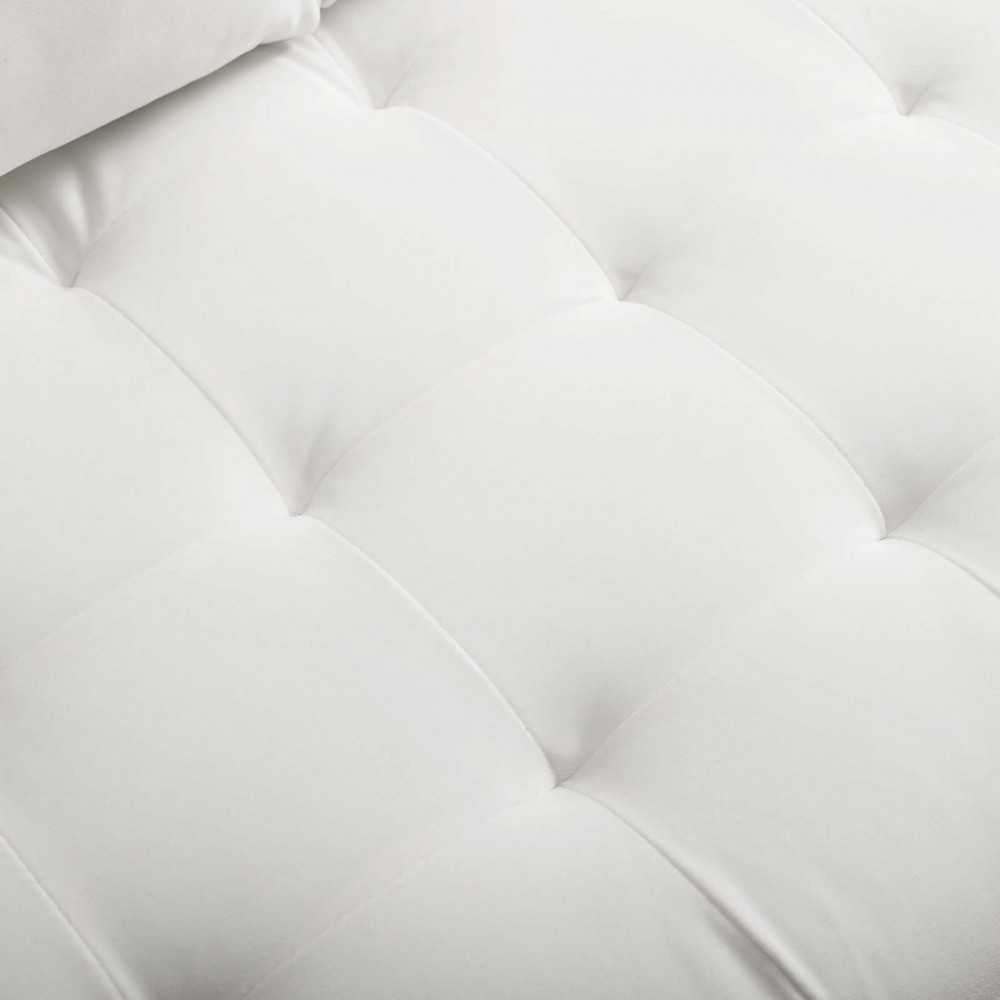 Valour Performance Velvet Sofa, White