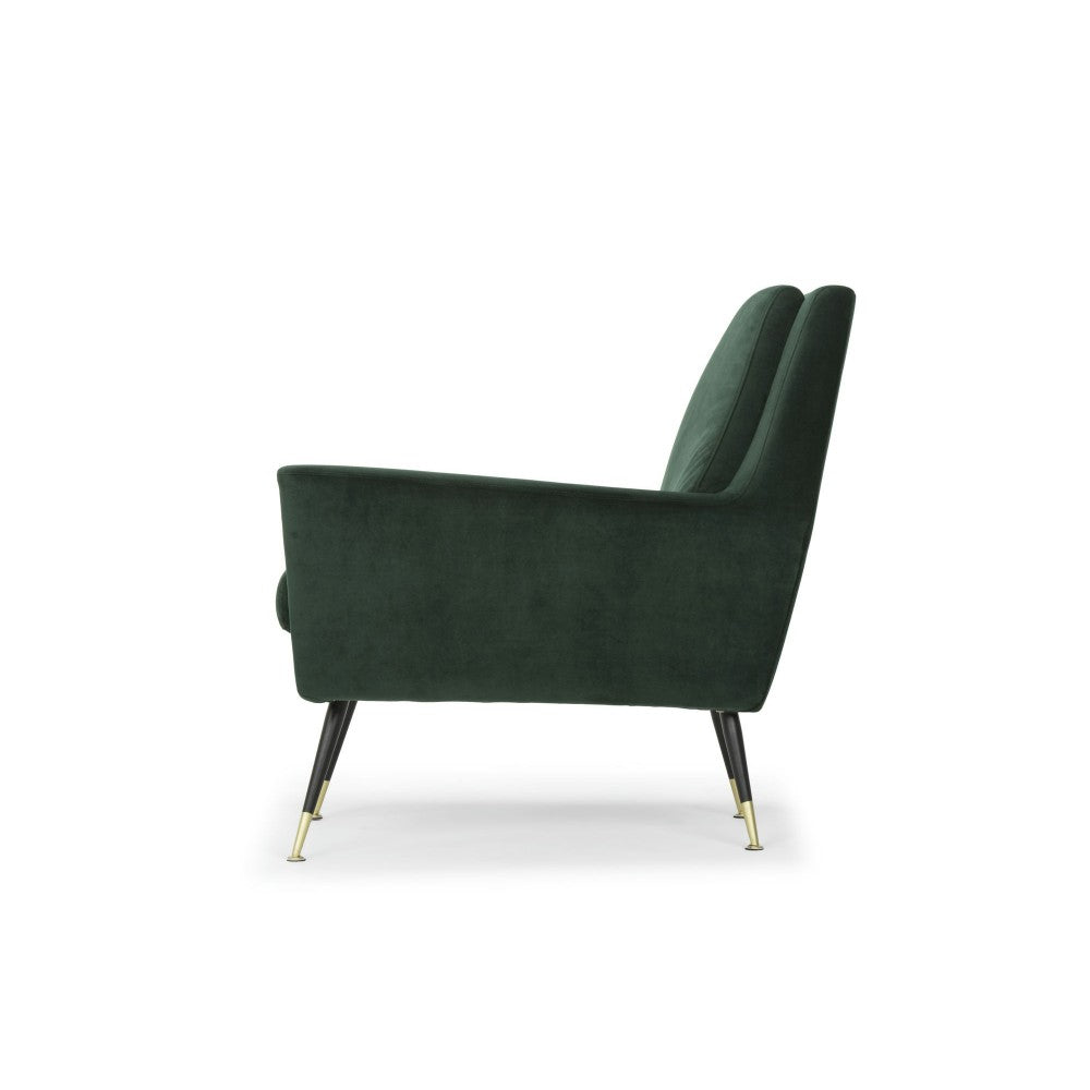 Vanessa Emerald Green Fabric Occasional Chair