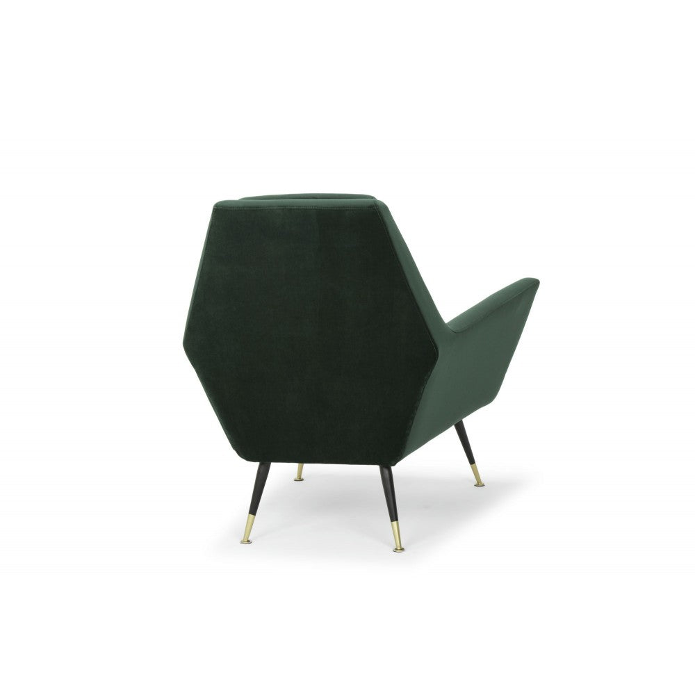 Vanessa Emerald Green Fabric Occasional Chair