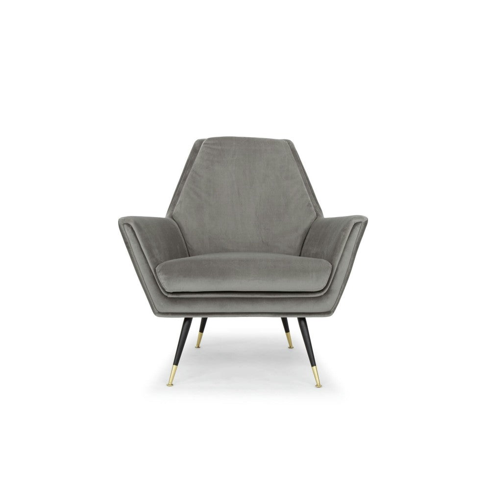 Vanessa Smoke Gray Fabric Occasional Chair
