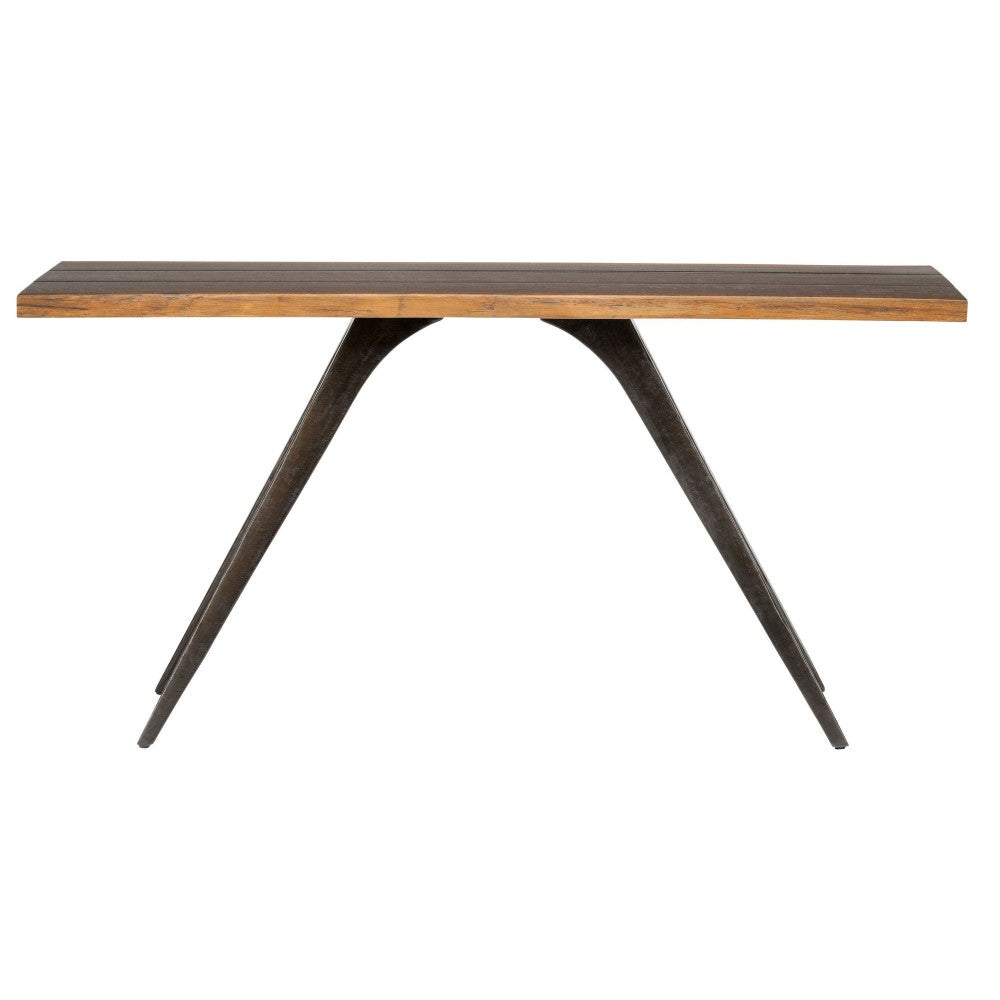 Vega Seared Wood Console Table