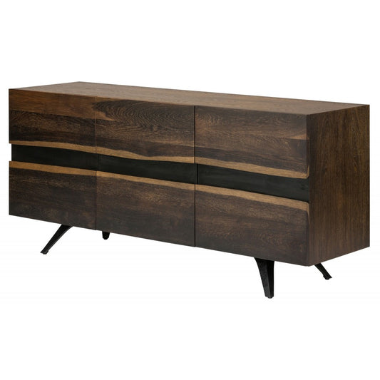 Vega Seared Wood Sideboard Cabinet