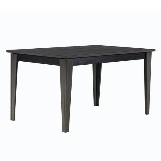 Vera 60" Solid Wood Plank Top Dining Table - Gray