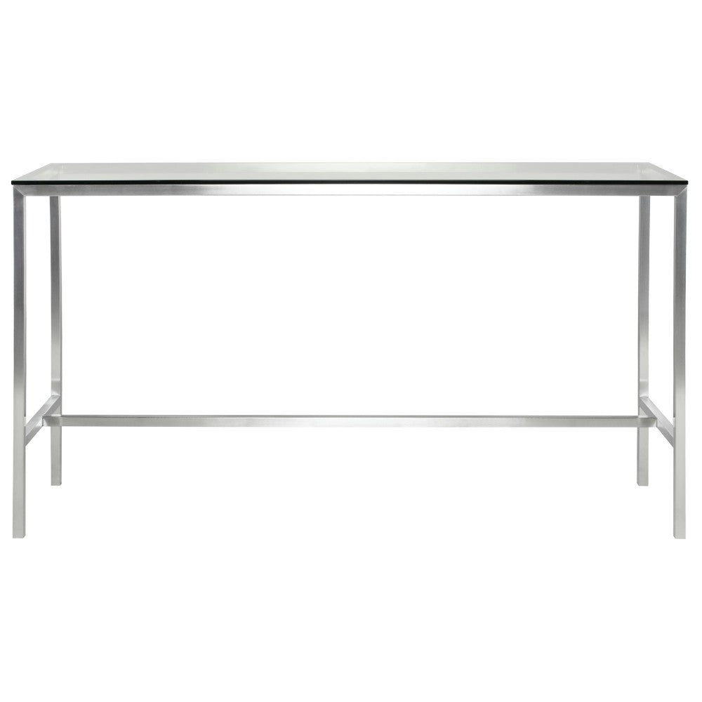 Verona Silver Metal Bar Table