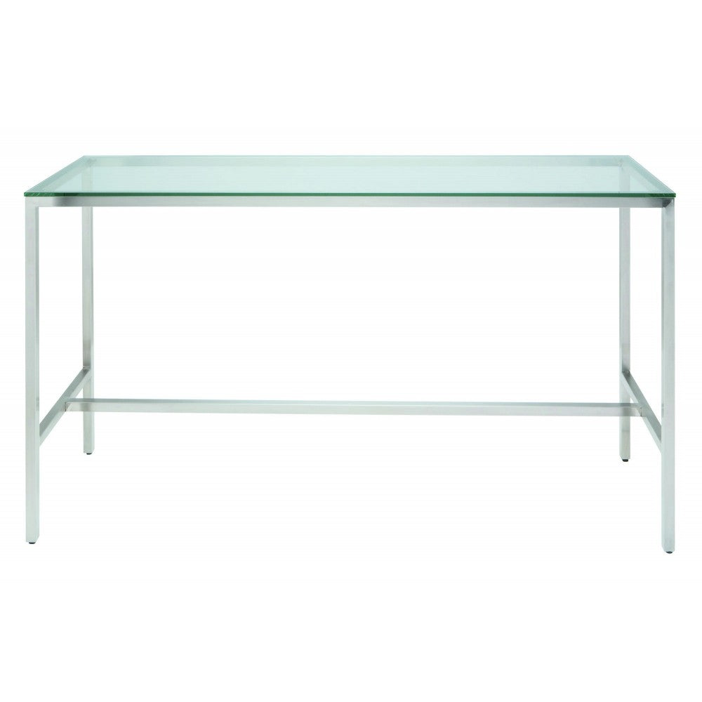 Verona Silver Metal Bar Table