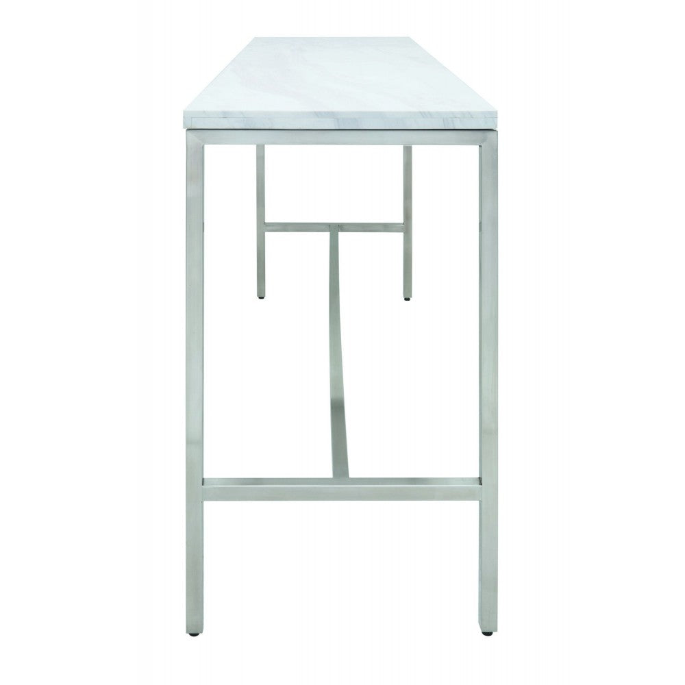 Verona White Stone Bar Table, HGTA692