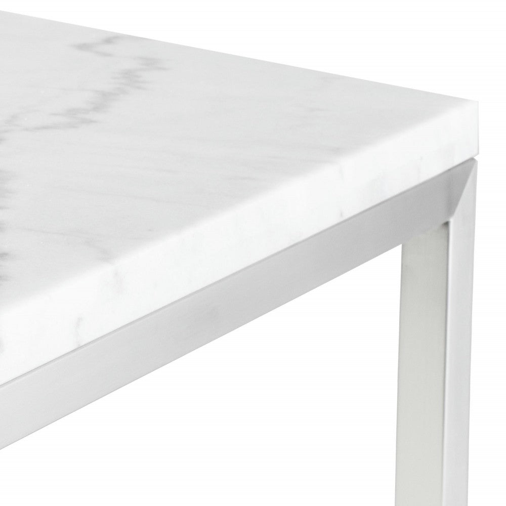 Verona White Stone Bar Table, HGTA692