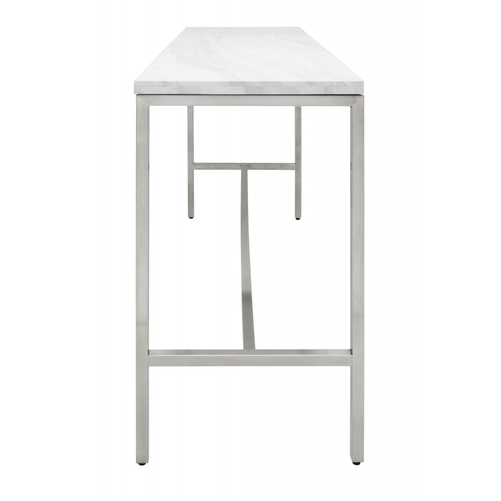 Verona White Stone Bar Table, HGTA695