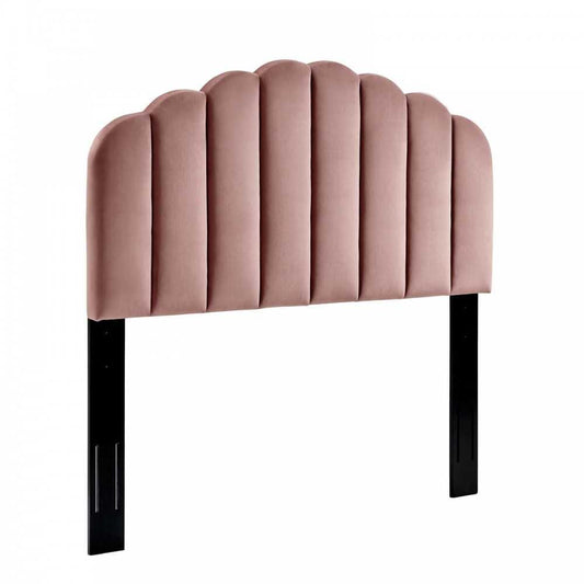 Veronique Full/Queen Performance Velvet Headboard, Dusty Rose