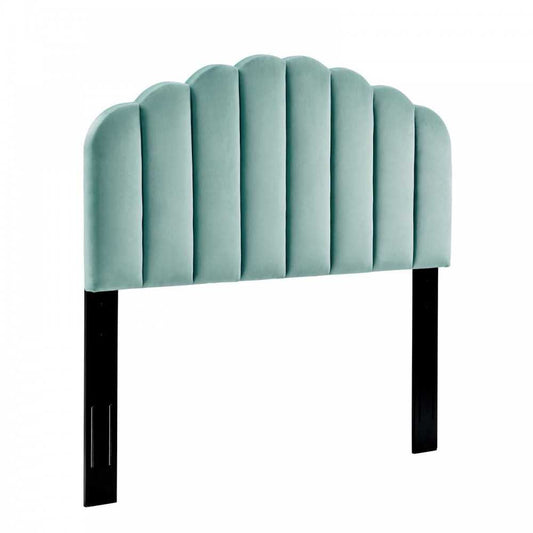 Veronique Full/Queen Performance Velvet Headboard, Mint