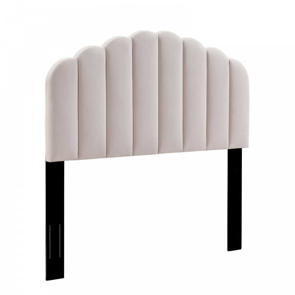 Veronique Full/Queen Performance Velvet Headboard, Pink