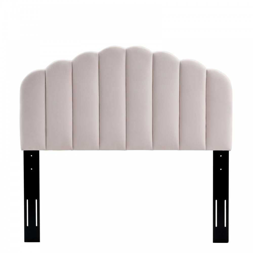 Veronique Full/Queen Performance Velvet Headboard, Pink