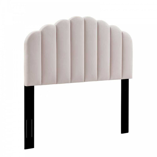 Veronique Twin Performance Velvet Headboard, Pink