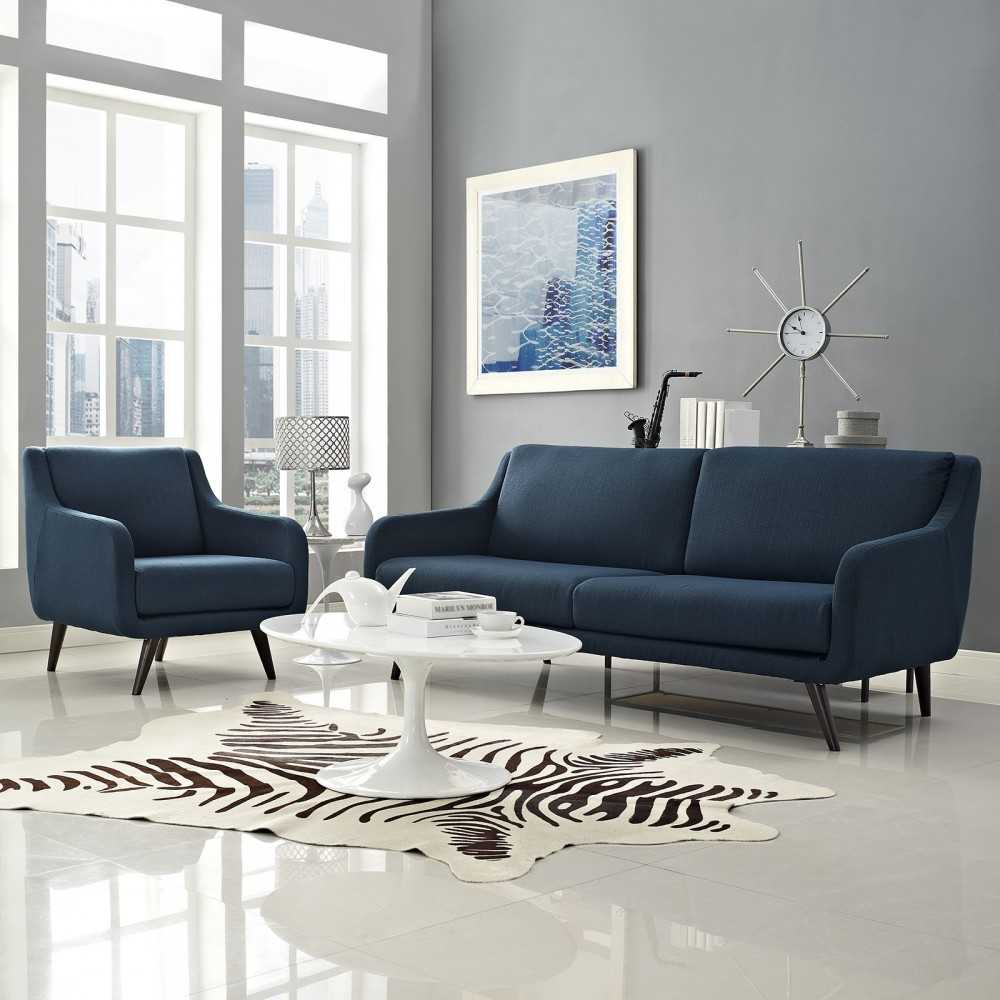 Verve Living Room Set Set of 2, Azure