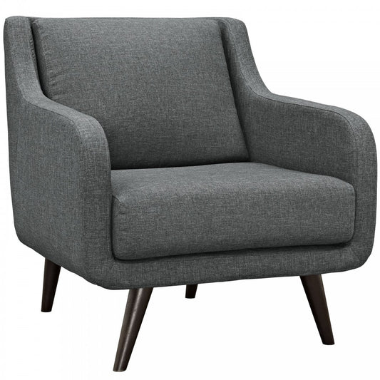 Verve Upholstered Fabric Armchair, Gray