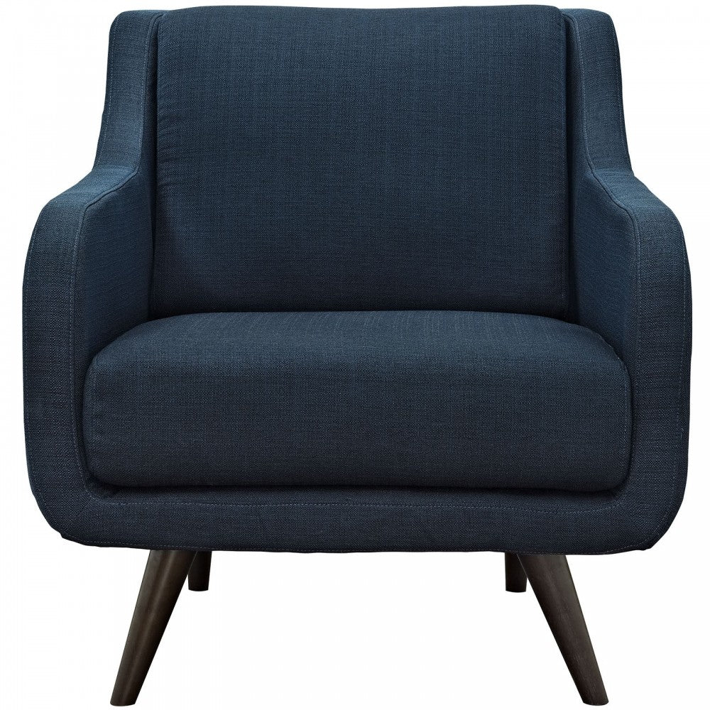 Verve Upholstered Fabric Armchair, Azure