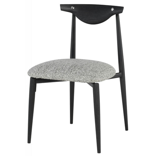 Vicuna Boucle Gray Fabric Dining Chair, HGDA772