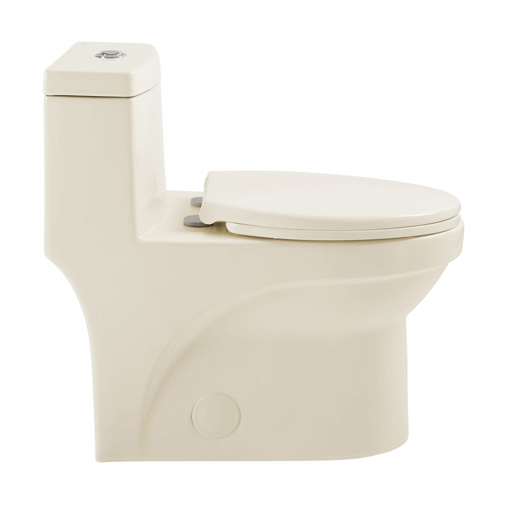 Virage One Piece Elongated Dual Flush Toilet 1.1/1.6 gpf in Bisque