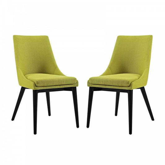 viscount Dining Side Chair Fabric Set of 2, Wheatgrass