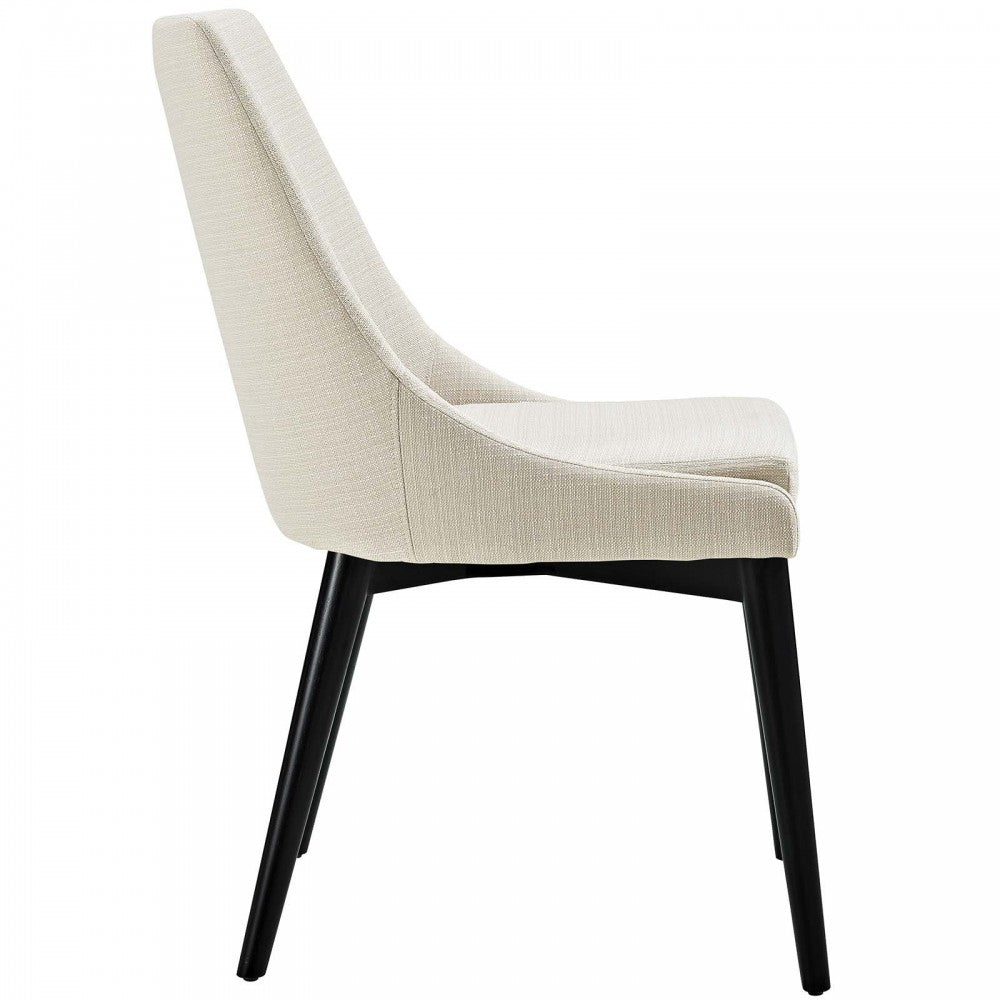 viscount Dining Side Chair Fabric Set of 2, Beige