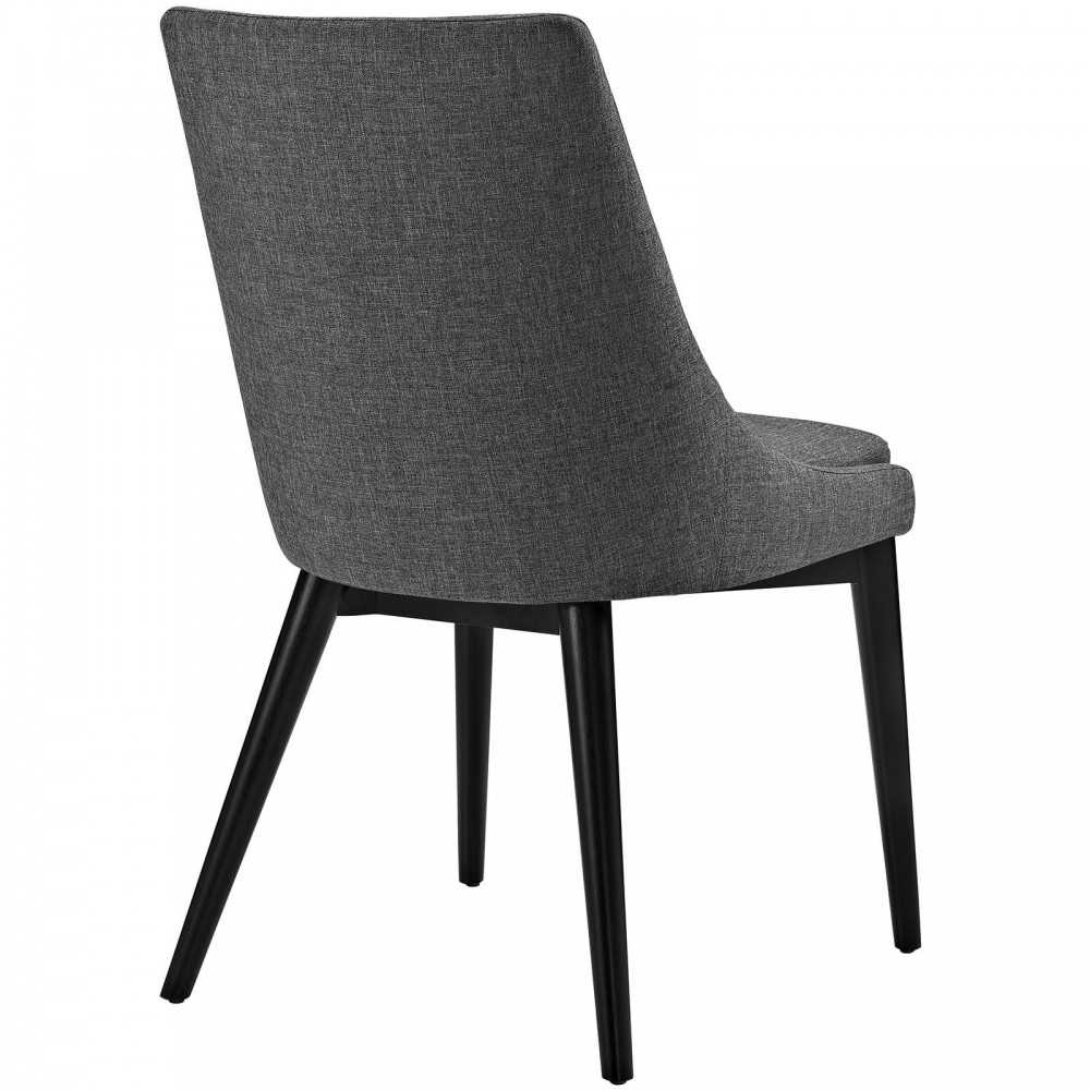 viscount Dining Side Chair Fabric Set of 2, Gray