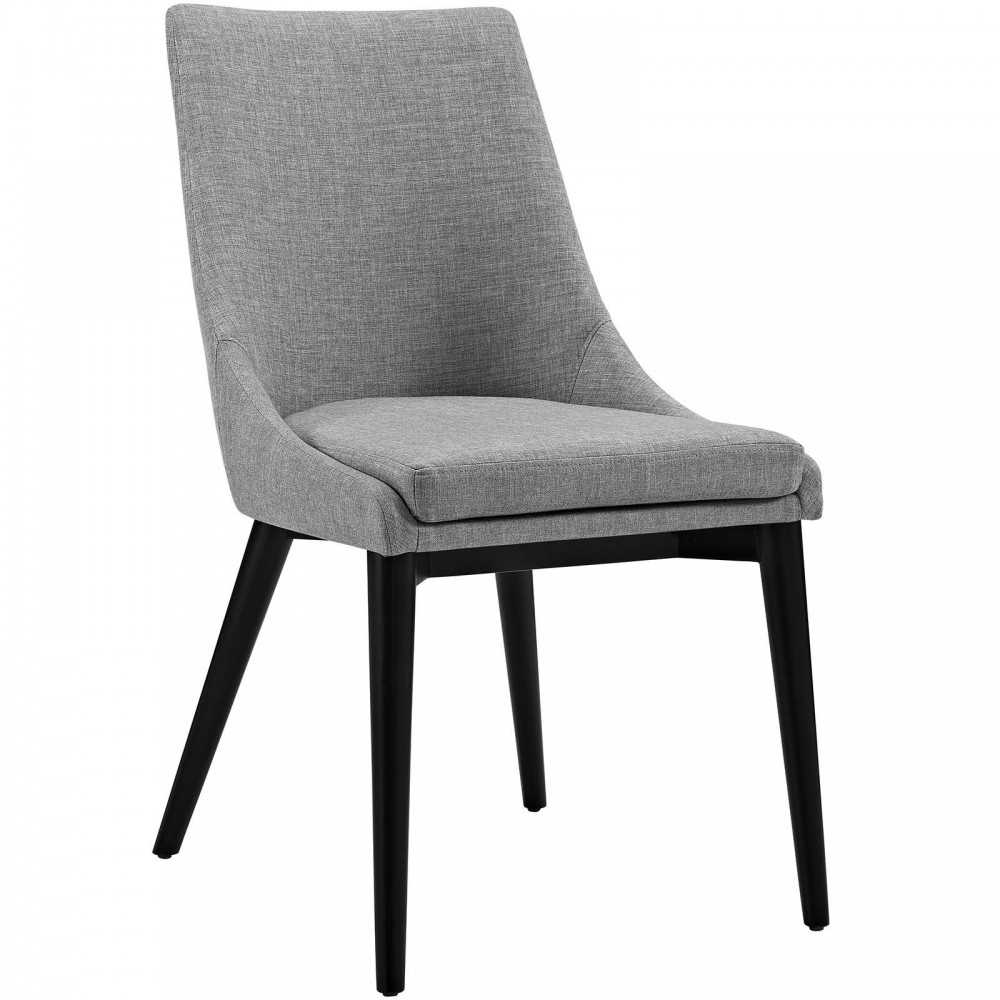viscount Dining Side Chair Fabric Set of 2, Light Gray