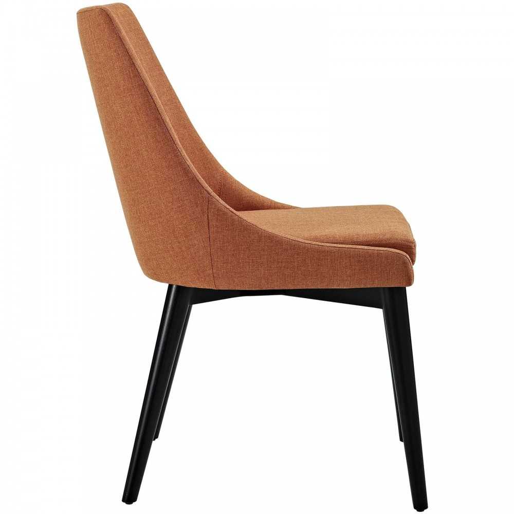 viscount Dining Side Chair Fabric Set of 2, Orange