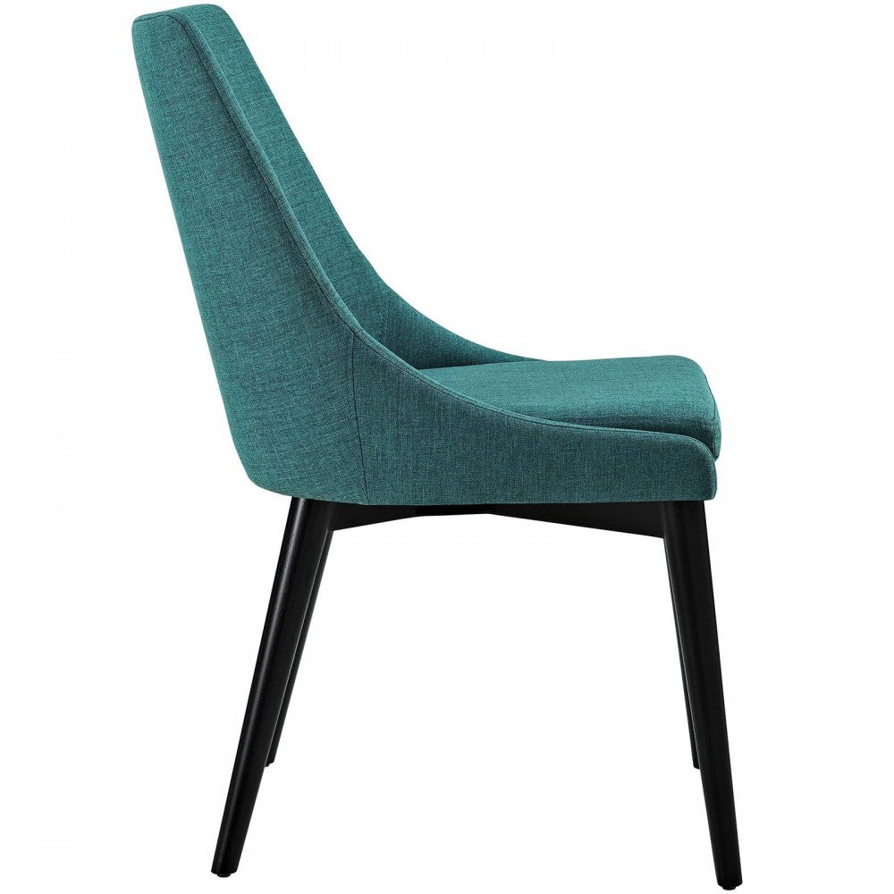 viscount Dining Side Chair Fabric Set of 2, Teal