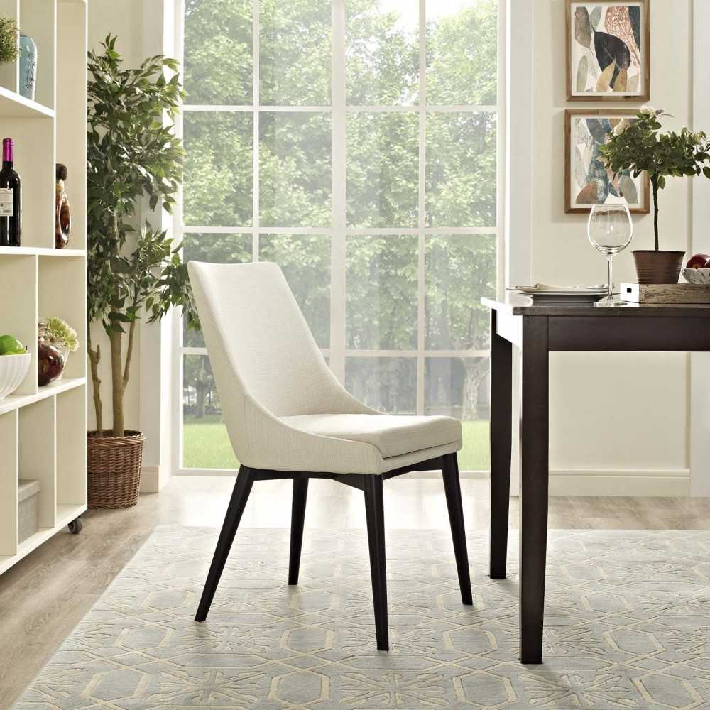 Viscount Fabric Dining Chair, Beige