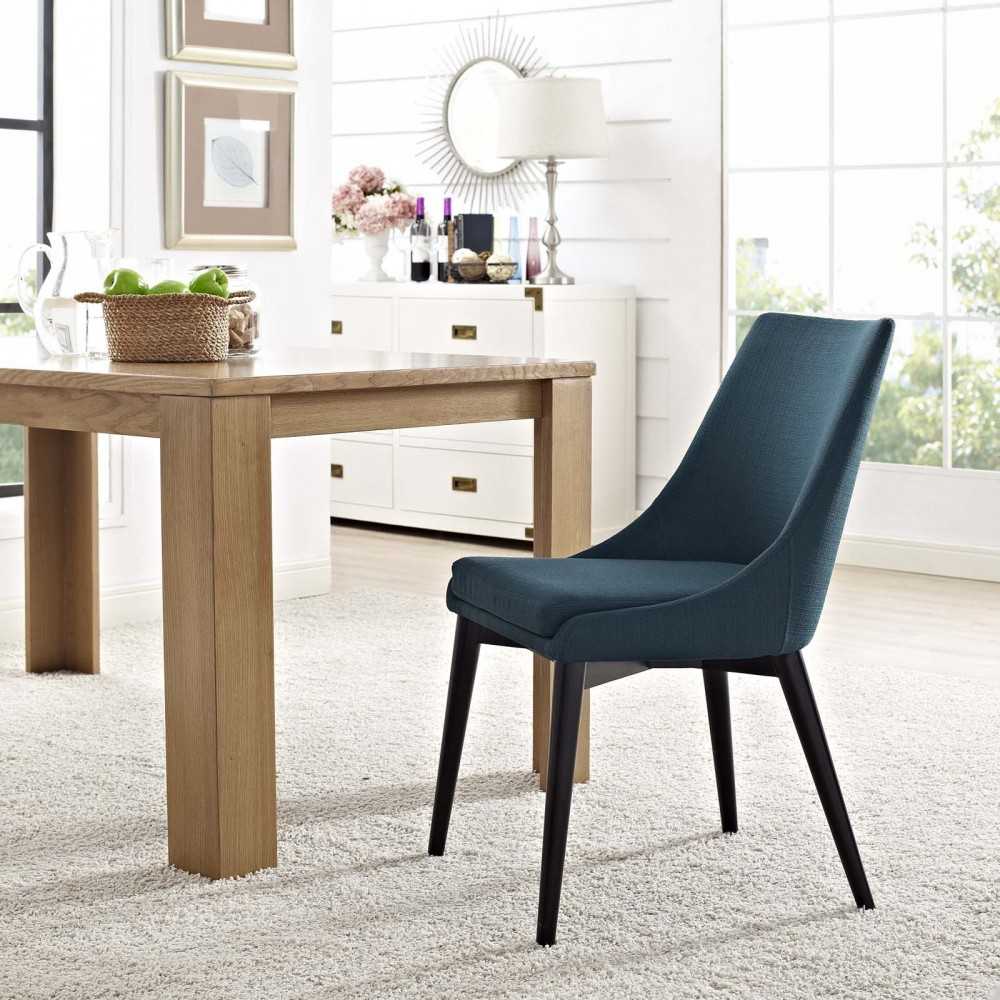 Viscount Fabric Dining Chair, Azure