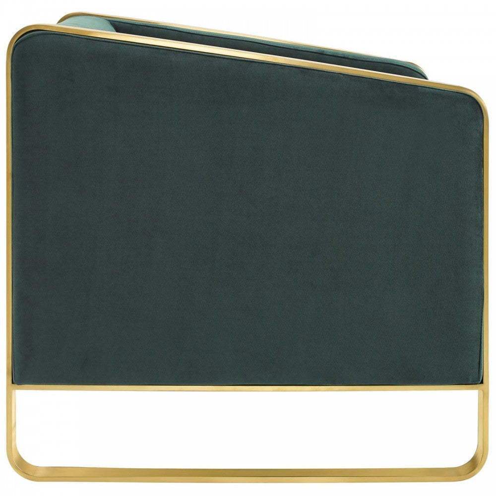 Visualize Armchair Performance Velvet Set of 2, Green