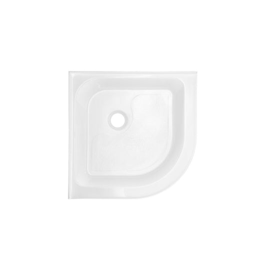 Voltaire 32 x 32 White, Single-Threshold, Center Drain, Neo-angle Shower Base