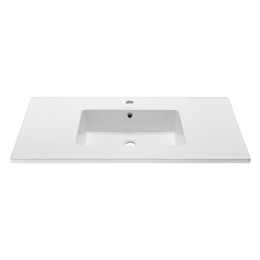 Voltaire 37 Vanity Top Sink with Single Faucet Hole