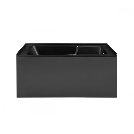 Voltaire 54" X 30"  Right-Hand Drain Alcove Bathtub with Apron in Matte Black