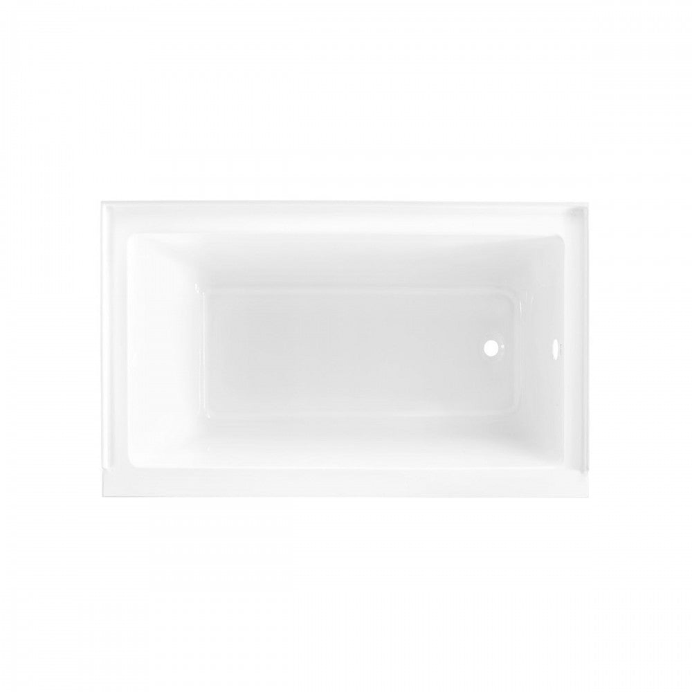 Voltaire 54x30 Acrylic Glossy White, Alcove, Integral Right-Hand Drain, Bathtub