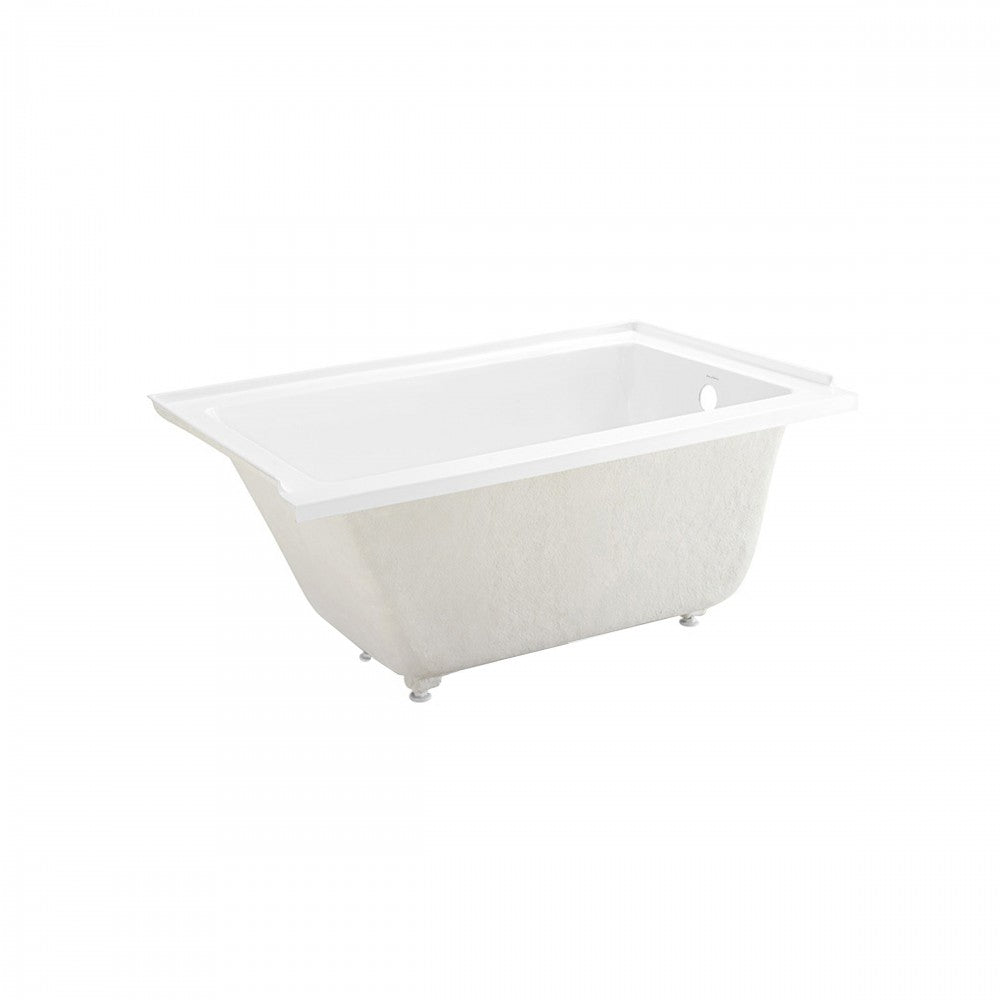Voltaire 54x30 Acrylic Glossy White, Alcove, Integral Right-Hand Drain, Bathtub