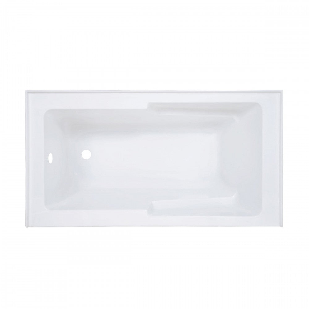 Voltaire 60" X 30" Left-Hand Drain Alcove Bathtub with Apron