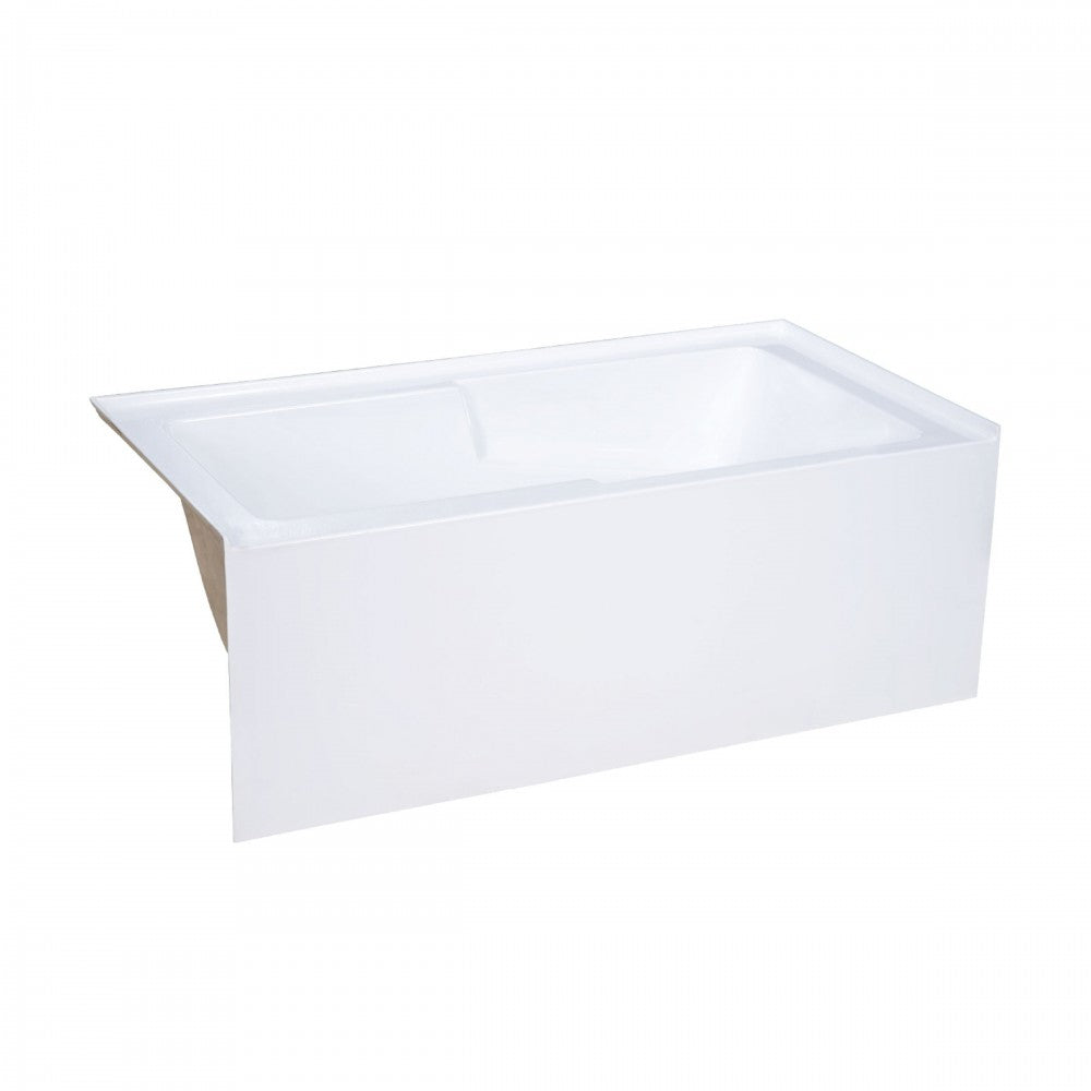 Voltaire 60" X 32" Left-Hand Drain Alcove Bathtub with Apron
