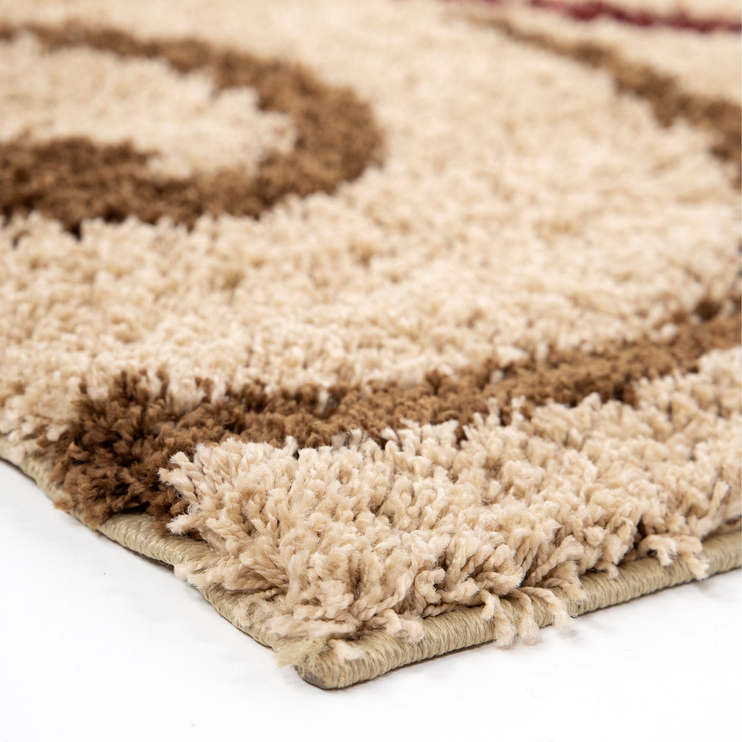 Orian Impressions Shag Swirls Beige 79"X120"