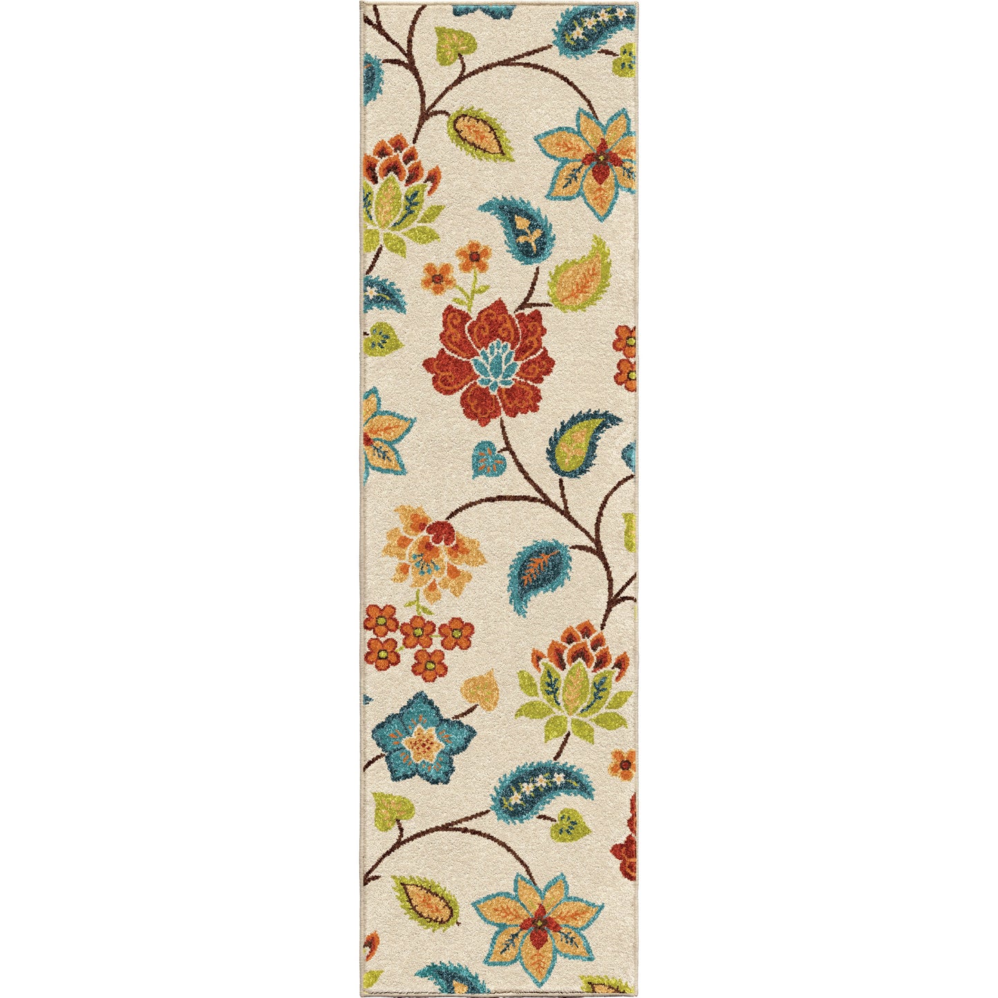 Orian Veranda Garden Chintz Ivory 22"X89"