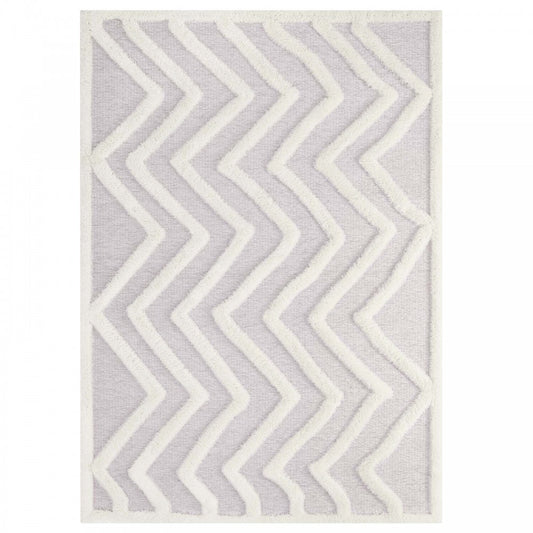 Whimsical Pathway Abstract Chevron 8x10 Shag Area Rug