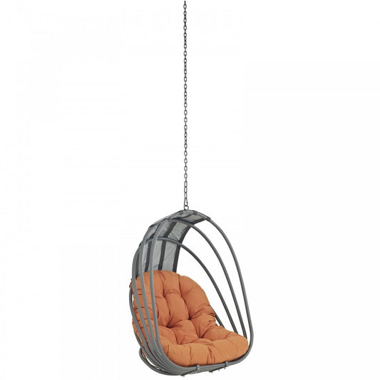 Whisk Outdoor Patio Swing Chair Without Stand, Orange