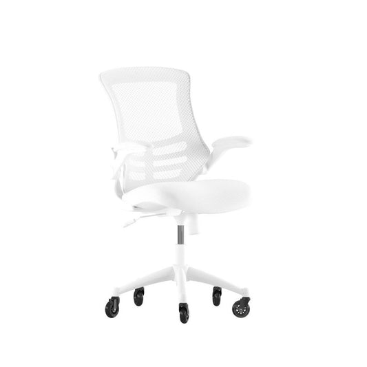 White Chair with Roller Wheels