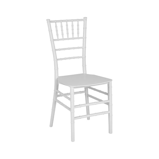 White Resin Stacking Chiavari Chair