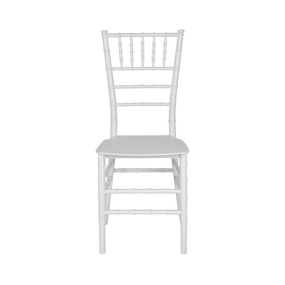 White Resin Stacking Chiavari Chair